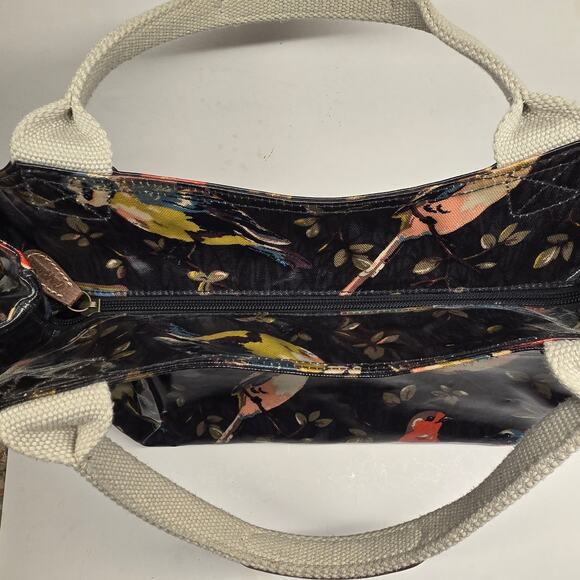 Cath Kidston London Garden Bird Motif Multicolor Oilcloth Day Bag Charming - Picture 4 of 10